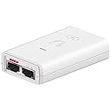 Ubiquiti Networks PoE Injector, 24VDC, 0.3A Gigabit, POE-24-7W-G-WH (Gigabit White)