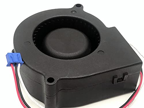 ELOMILE 12V Blower 7530 12V 0.55A 3-Wire Turbo Fan, 75x75x30mm, Desktop Compatible