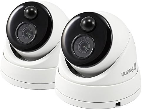 Swann PRO1080MSD 2 Park Add-On DVR Dome Security Camera System with 1080p Full HD Video, Indoor or Outdoor Design Plus True Detect Heat and Motion
