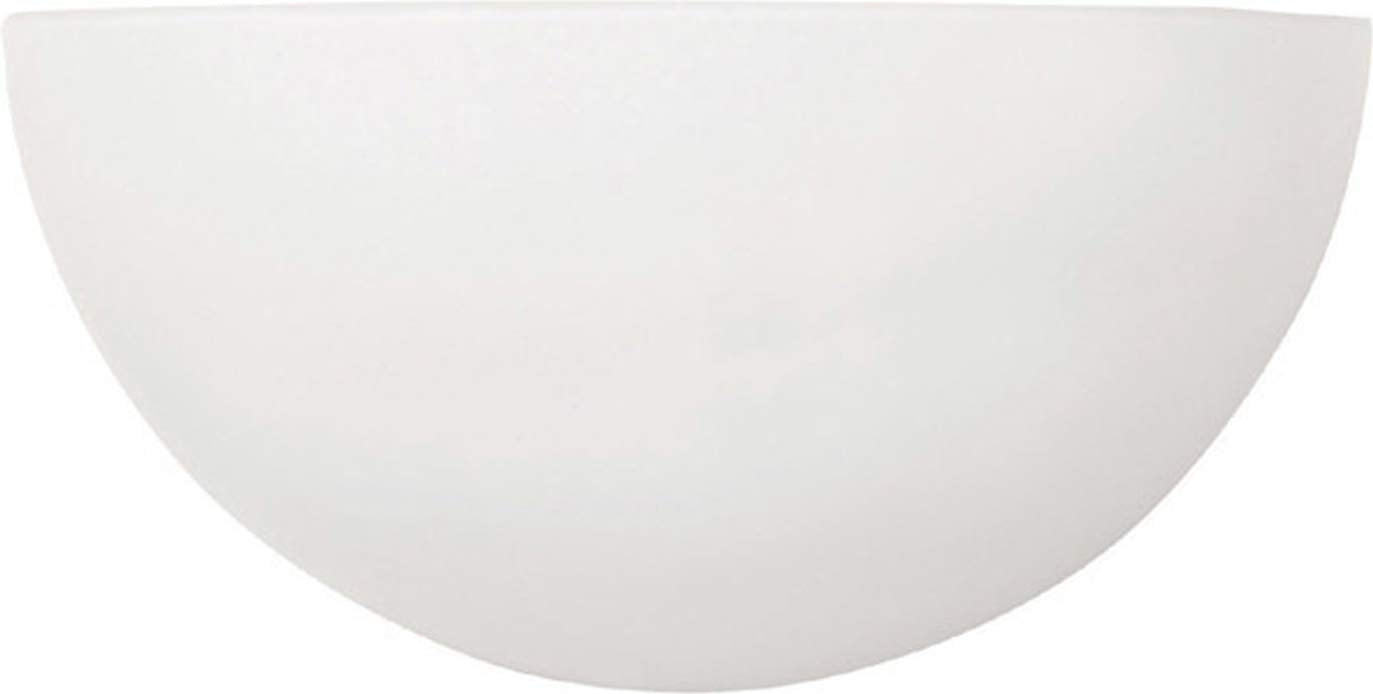 Capital Lighting 1680MW Crescent Opal Glass Wall Sconce, 1-Light 100 Watt, 5" H x 11" W, Matte White