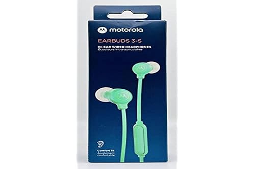 MOTOROLA EARBUD 3-S TEAL WIRED EARBUDS WITH MIC