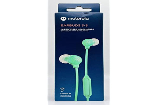 MOTOROLA EARBUD 3-S TEAL WIRED EARBUDS WITH MIC