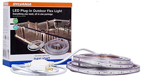 SYLVANIA LED Plug-in Outdoor Flex Light Strip Complete Lighting Kit 16.4 Inch, 6500K Daylight Color Temperature - 1 Pack