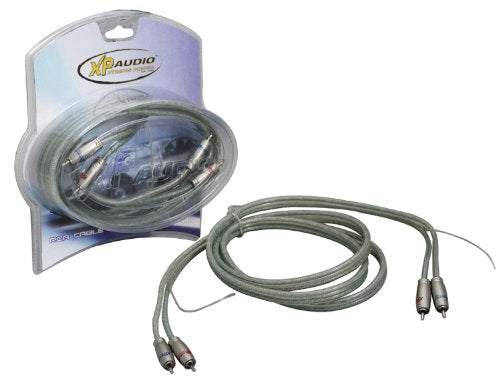 XP Audio XCR3 Master Competition RCA 3-Feet Cables Quad Shielded Twisted Pair RCA with Remote Wire and Metal Split