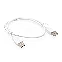USBGear 2ft. White USB 2.0 A-Male to A-Female Extension Cable