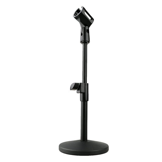 ZRAMO Desk Top Adjustable Stand for Retro Microphone Large Size Microphone, come with Two Clip (not Including any Mics)