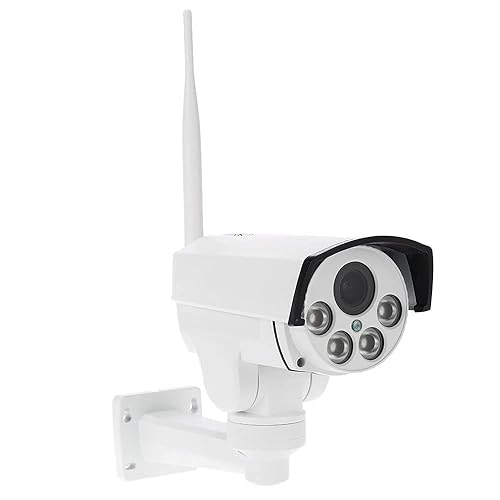 HD 1080P PTZ Outdoor Security Wireless WiFi IP Camera 5X Zoom 2.7-13.5mm Varifocal Lens IR Cut Built-in Micro SD Card Slot Remote Viewing Motion