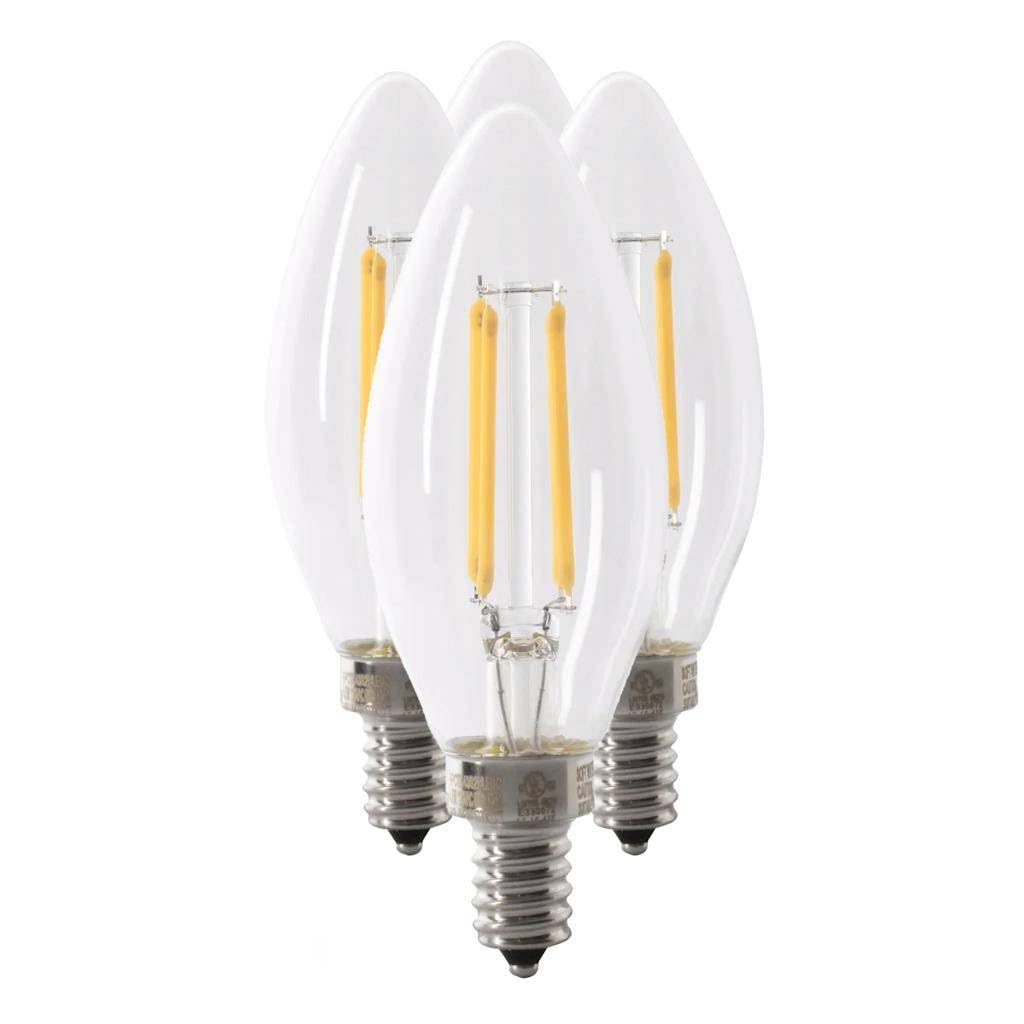 Feit Electric 18514 - BPCTC60927CAFIL/4 Decorative Chandelier Antique Filament LED Light Bulb