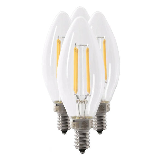 Feit Electric 18514 - BPCTC60927CAFIL/4 Decorative Chandelier Antique Filament LED Light Bulb