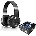 Bluedio V5.0 Bluetooth Headphones Over Ear, Wireless Bluetooth On-Ear Stereo Earphones Noise Cancelling, Soft Memory-Protein Earmuffs, w/Mic (Black)