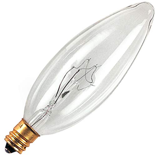 Bulbrite 5CTC/32/3 5-Watt 130-Volt Incandescent Torpedo Chandelier Bulb, 32mm, Clear