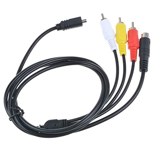 PK Power 5ft AV A/V Audio Video TV Cable Cord Lead Compatible with Sony Handycam DCR-DVD92/e DCR-DVD406 e
