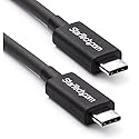 StarTech.com 2m (6.6ft) Passive Thunderbolt 3 Cable, 20Gbps, 100W PD, 4K Video, Thunderbolt Cable, Compatible with USB4/DP Alt Mode, Thunderbolt 4