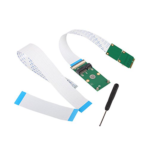 szzijia Mini PCI-e PCI Express 52-pin Card Extender Extension Cable + FFC Cable mini Card PCB
