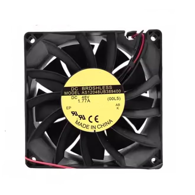 AS12048UB389400 DC 48V 1.77A 120x120x38mm 2-Wire Cooling Fan