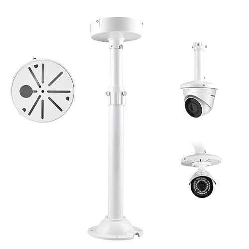 compcctv Security Camera Mount Bracket, Dome Camera Mount Universal Camera Wall Mounting Bracket /IP Camera for CCTV Security Camera, I Type (16-25