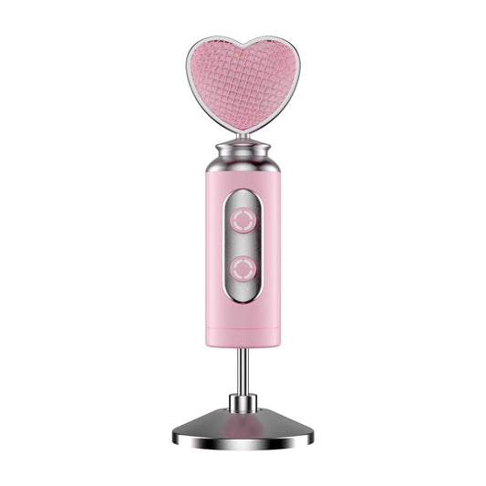Yamnweo ES-520 USB Gaming MIC Kit, Pink Desktop Microphone, Cardioid Fine Microphones, Dynamic PC Microphone for Streaming Podcasts, Mute Button, Live
