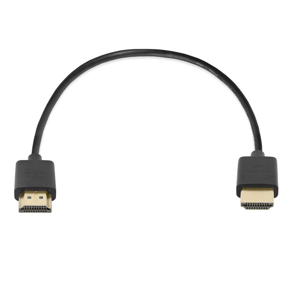 Cmple - 2 Pack Flexible HDMI Cable, 1.5 ft, Ultra Thin HDMI 2.0, ARC, 3D