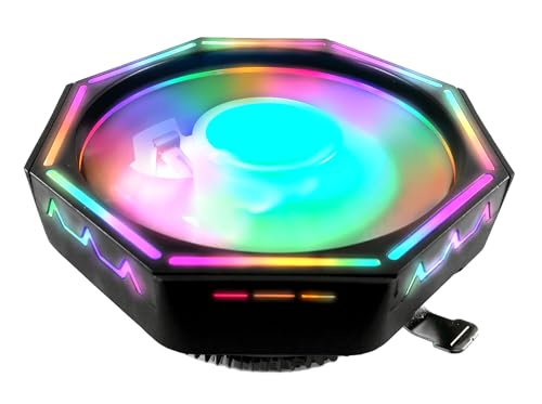 TRONWIRE TW-32 RGB LED CPU Cooler Aluminum Heatsink 4-Pin PWM 120mm Fan with Thermal Paste for Intel AMD Universal Socket 1200 1151 1150 AM5 AM4