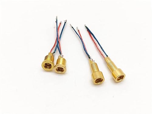 Girftu MMCX Female Solder Wire Connector DIY Audio Plug Adapter Mount Pin with Cable, Gold Plated, for Headphones
