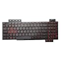 New US Black English Backlit Laptop Keyboard (Without palmrest) Replacement for Asus TUF Gaming FX504 FX504GD FX504GE FX504GM Light Backlight