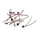 uxcell 10pcs 6mm x 3.5mm Mini Electret Microphone Condenser Pickup w Lead