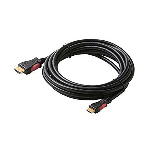 10' FT HDMI Cable Type A Male to Type C Mini Male A/C 19 Pin Gold Video High Speed 1.3 1080P Category 2 Black Digital HDTV Gold Series Certified
