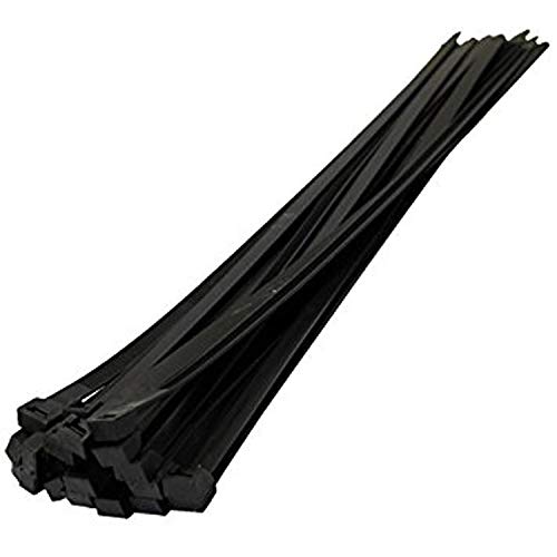 SYD CHEN 6 Inch Black Zip Ties (100 Pieces), 40lb Strength, Nylon Cable Wire Ties