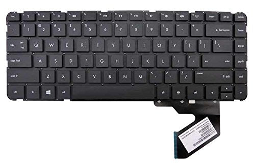 New Laptop Keyboard (Without Frame) Replacement for HP Pavilion Sleekbook 14-b102xx 14-b110us 14-b120dx 14-b130us 14-b153xx 14z-b100 CTO 14-b001xx
