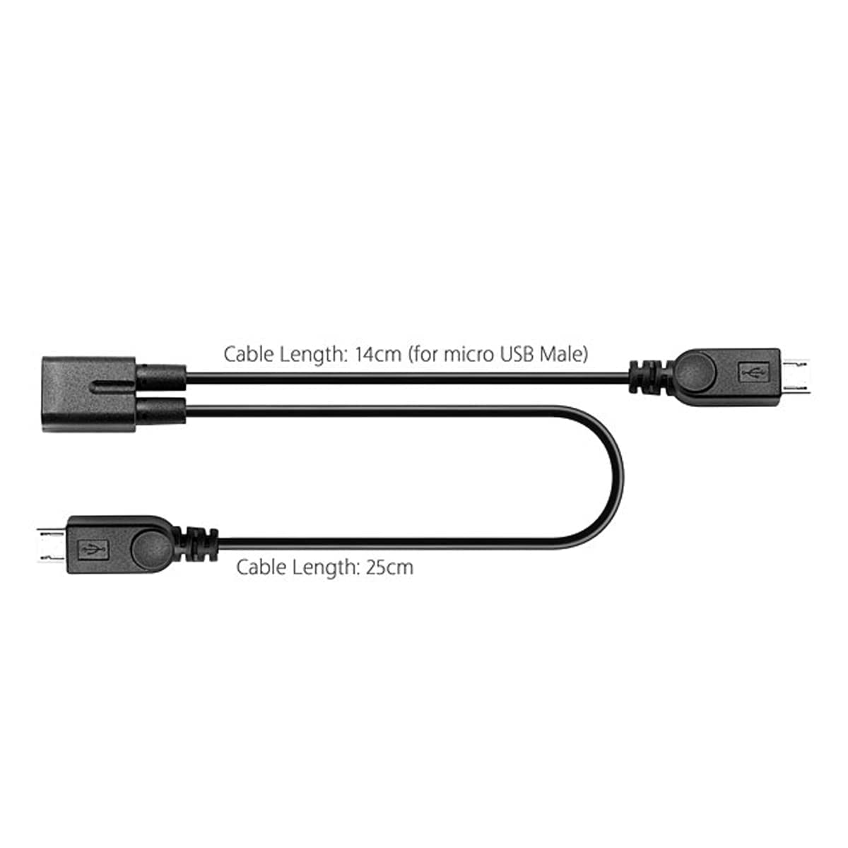 chenyang Micro USB 1 to 2 Y Splitter Cable,Micro USB 1 to 2 Charging Extension Cable Supports Charging Two Devices at The Same Time