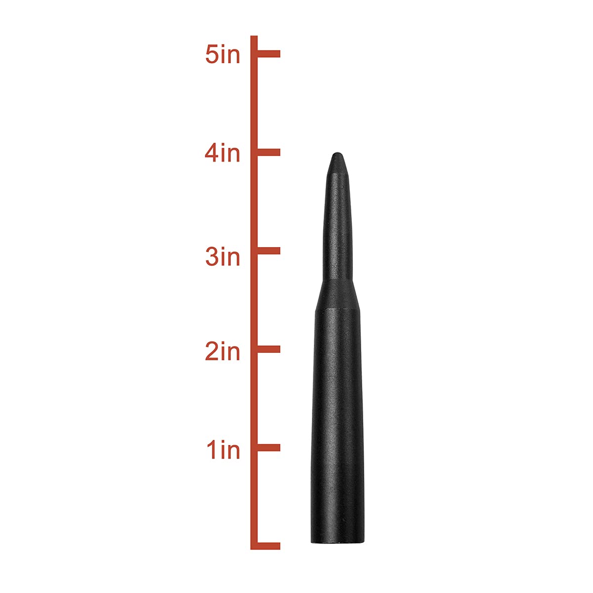 PYGHAP Stylish Short Antenna Compatible with Toyota Tundra Tacoma Trucks, 4" Short Aluminum Antenna, Car Wash Proof