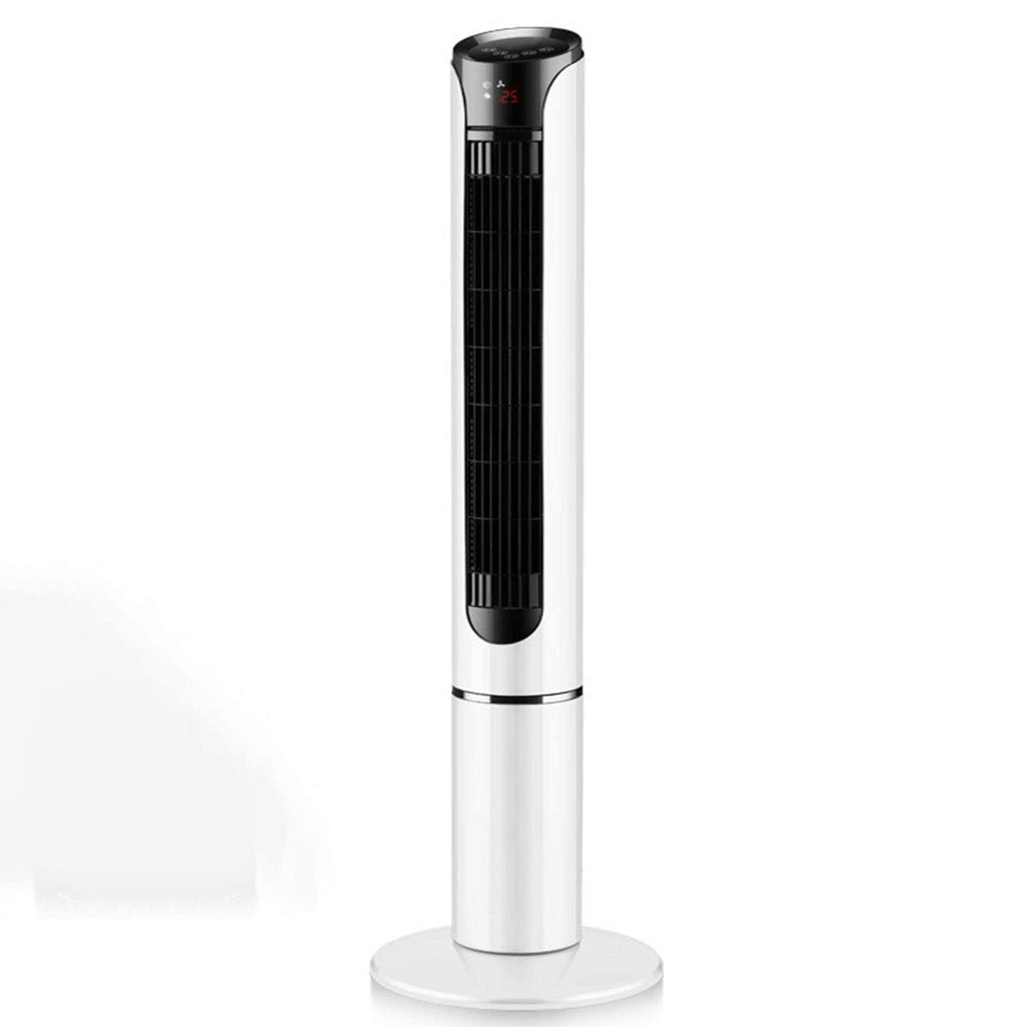 Freestanding Tower Fan 15h Timer Oscillating Fan Bladeless Fan 3 Speed Oscillating Cooling Fan Standing Floor Fans (Pearl White) (White)