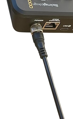 Locking Connector AC Adapter Power Supply Compatible with Blackmagic Design ATEM Mini Pro and ATEM Mini Pro ISO