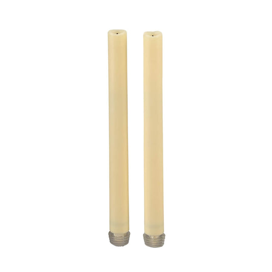 Ashland 9" Cream Flameless LED Taper Candles, 2ct.