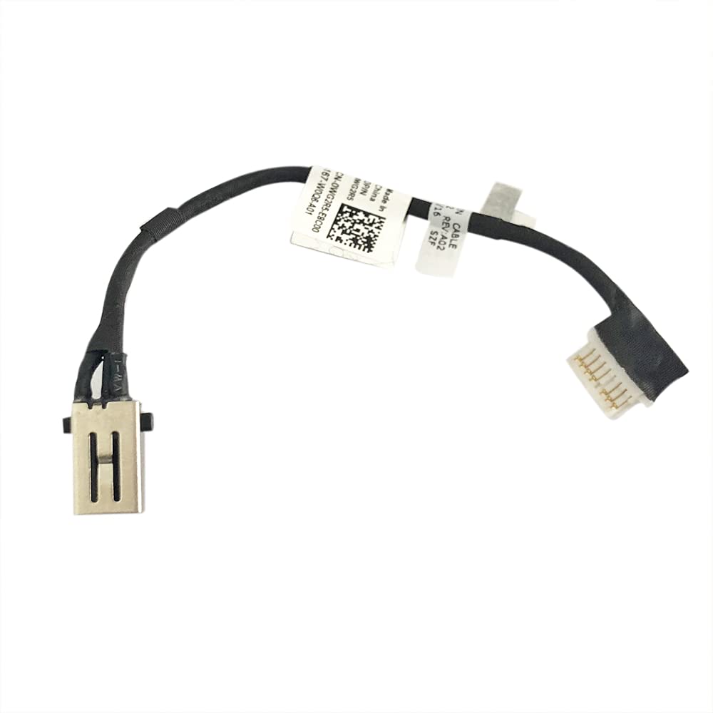GinTai DC in Power Jack Charging Port Cable 0WG2R5 Connector Socket with Wire WG2R5 Replacement for Dell 3320 450.0NB04.0011 450.0 NB04 .0002