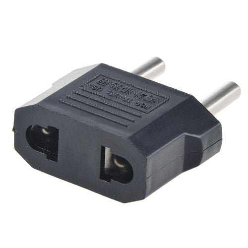 SLLEA US USA to EU Euro Europe Power Jack Wall Plug Converter Travel Adapter Adaptor