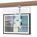 Letlar Kitchen Under-Cabinet Mount Compatible with Echo Show 15, Adjustable Height, Rotatable Swivel Tilt Mount, Forward and Stowed for Saving Space