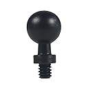 NovelGoal 13mm/15mm/17mm Ball Head Mount 1/4" Screw Adapter for Camera Phones GPS Holder Part Photography (17MM Ball Head)