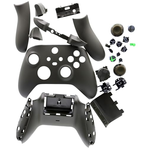 Deal4GO Housing Shell kit w/Buttons Trigger Bumper Full Complete Repair Replacement for Xbox Series X & S Wireless Controller 1914 (Green Camo)