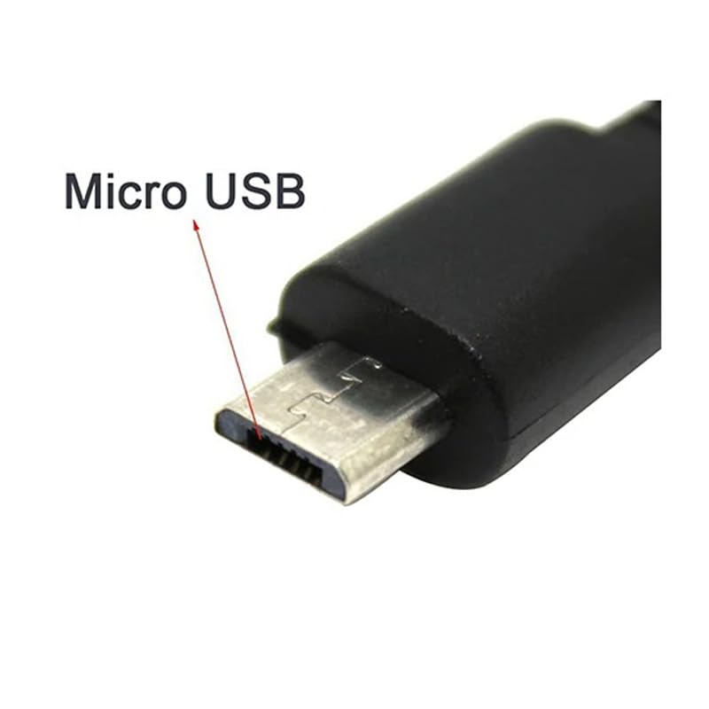 ThtRht 2 Pack Retractable Micro USB Cable Micro USB to USB-A 2.0 Cable Compact Retractable Micro B 5-Pin Cord for Charging & Sync Android Phone