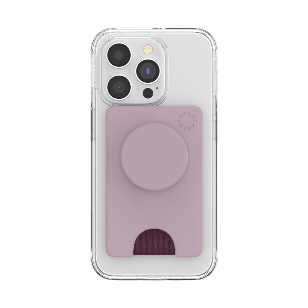 PopSockets Adhesive Phone Wallet and Card Holder with Grip, Light Pink - Blush Pink