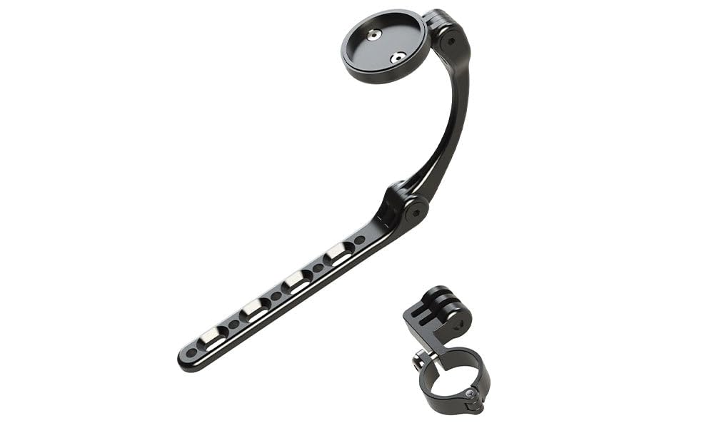 TRIRIG Polymount 3 in 1 Aero Bars Out Front Bike Computer Mount BTA Holder & Riser with Action Camera Clamp Mount - Compatible with Wahoo & Garmin