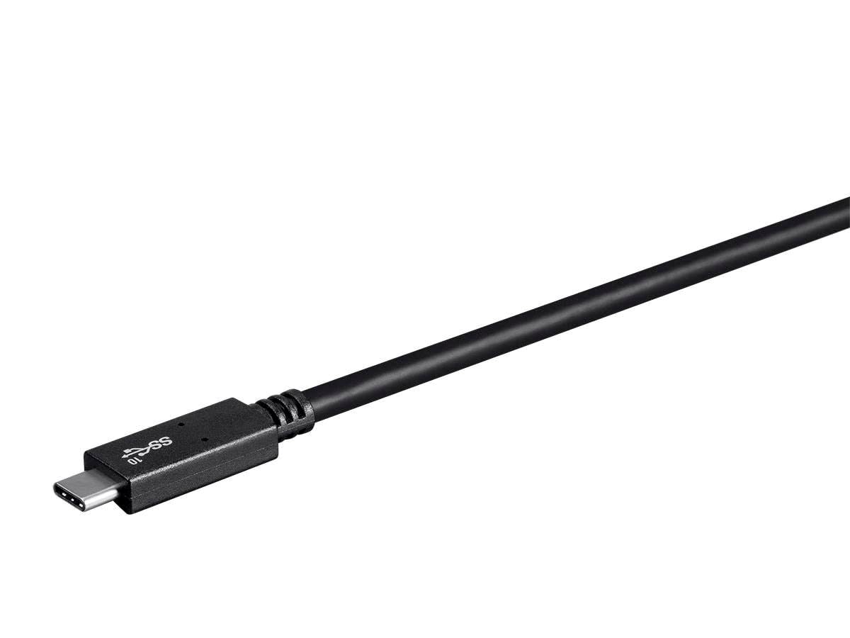 Monoprice USB Type-C to Type-C 3.1 Gen 2 Cable - 10Gbps, 5 Amp, 30AWG, 1.6 Feet, Black - Essential Series
