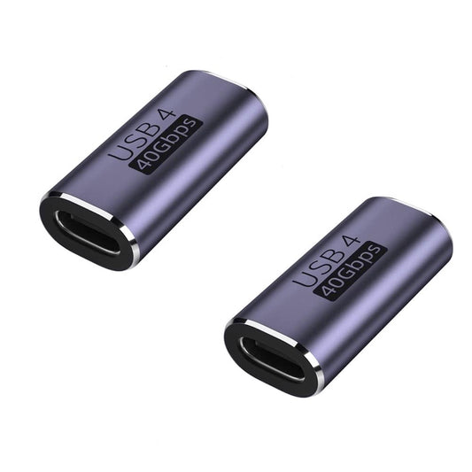 GodSpin USB C Coupler Adapter 40Gbps [2 Pack] USB C Type C Angled USB-C Female to Female Adapter, 8k at 60hz USB Extension for Laptop, Tablet, VR…