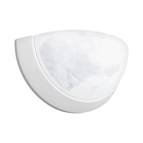 Euri Lighting EIN-WL51WH-1020cec, Indoor Half Moon Sconce, 9W, 810lm, 2700K, 90+ CRI, Dimmable, E-Star, CEC (CA Compliant), JA8, Damp Rated, Lamp
