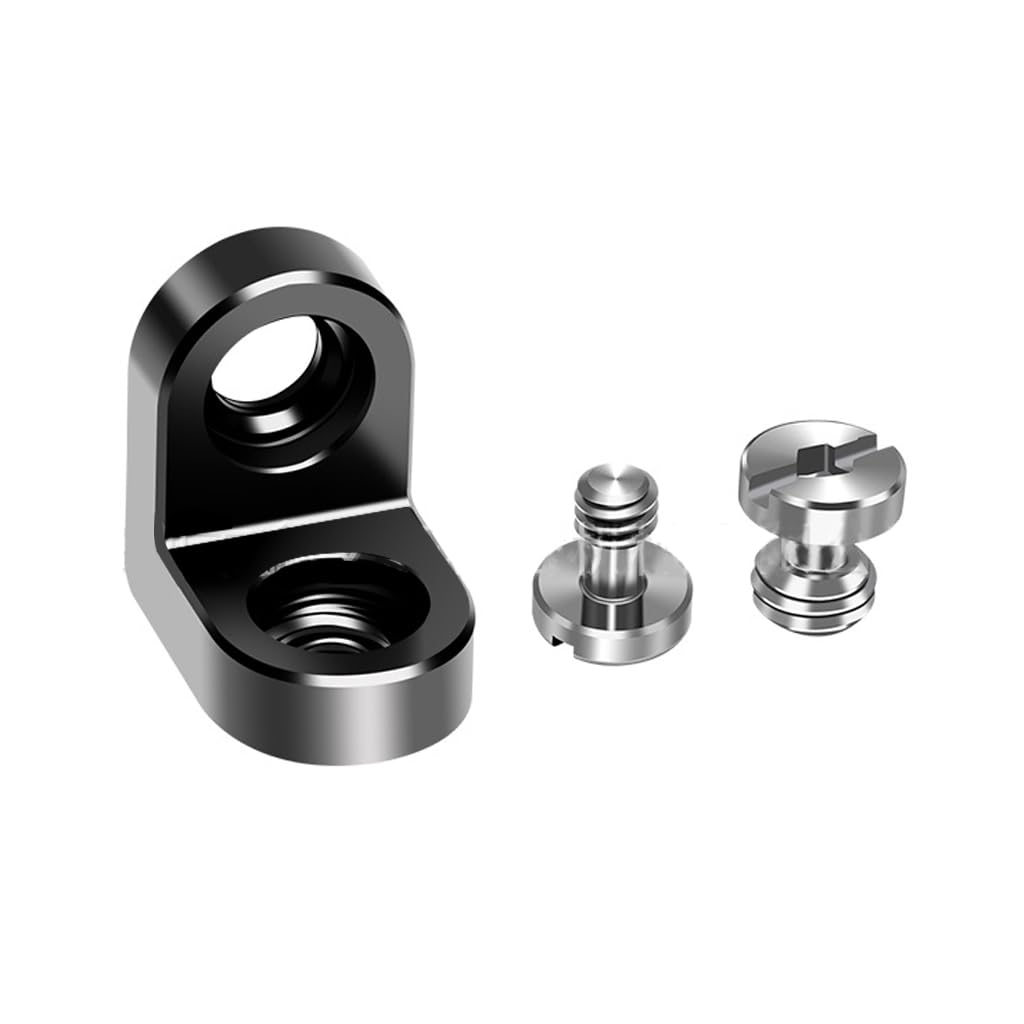 NovelGoal Right Angle Expansion Video Monitor Support Bracket with 1/4 "3/8" Screw Locating Pins for Tripod Head Adapter Mount for Camera Cage