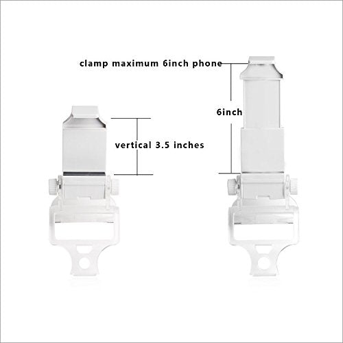 Dobe Mobile Smart Phone Clip Mount Holder White for Sony PlayStation 4 Dualshock 4 Controller