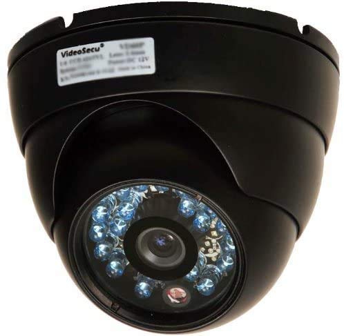 VideoSecu Dome Security Camera CCD 480TVL 3.6mm Lens Outdoor CCTV Infrared Night Wide Angle Vandal-Proof 20 IR LEDs for Home Video DVR Surveillance