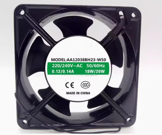 AA12038BH23-W50 AC220/240V 0.12/0.14A 18/20W 120x120x38mm Cooling Fan