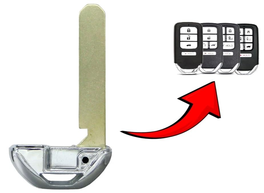 Key Cut Service + Emergency Key Blade for Smart Key Fob Remote Replacement for Honda 2013-2025 PN: 35118-T2A-A50